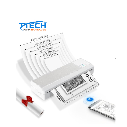 Bisofice X9 Imprimante Thermique Mobile A4 Imprimante Portable