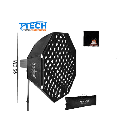 GODOX Grille Softbox 95cm Boîte à Lumière Octogonale Photographie Lumière avec Bowens Mount pour Portrait Produit Photographie Studio Flash Speedlight